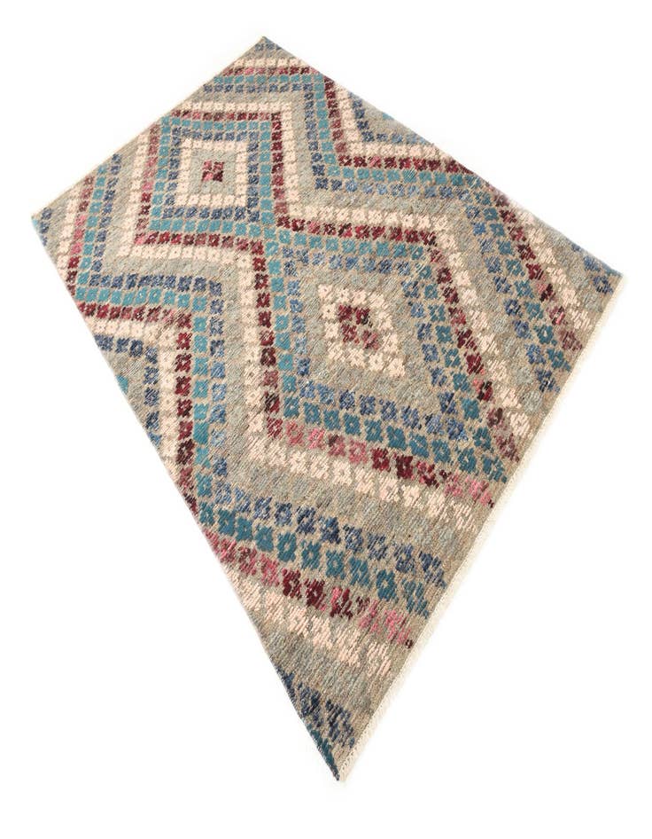 Detail image of  5' 6 x 8' 6  Hand Knotted Darya Wool Rug