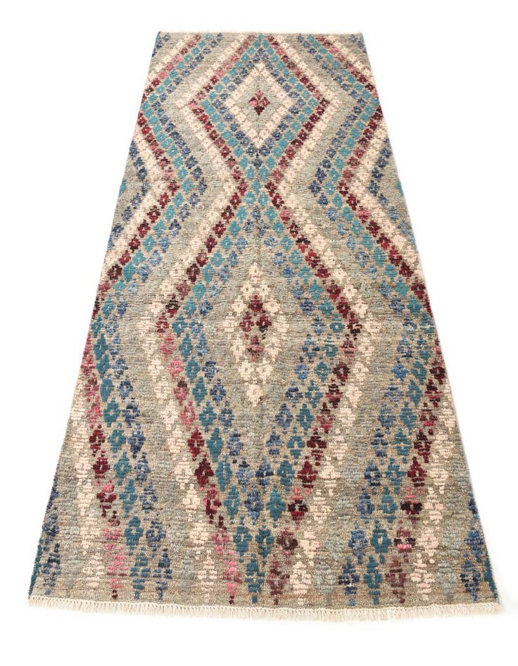 Detail image of  5' 6 x 8' 6  Hand Knotted Darya Wool Rug