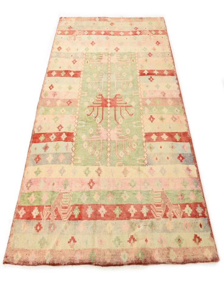 Detail image of  5' 6 x 6' 11  Hand Knotted Darya Wool Rug