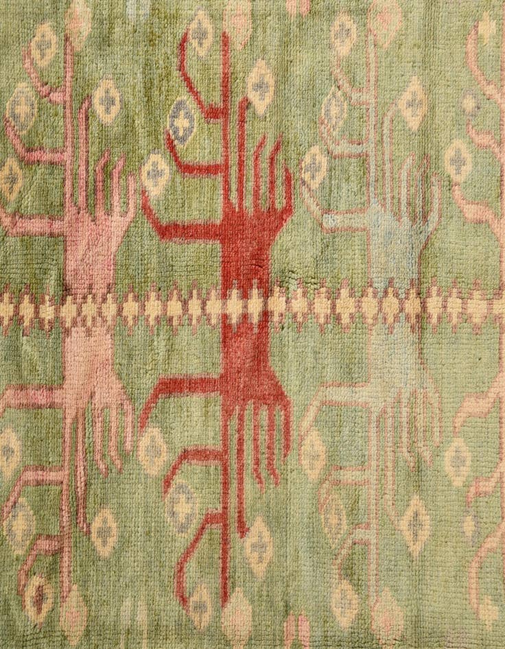 Detail image of  5' 6 x 6' 11  Hand Knotted Darya Wool Rug