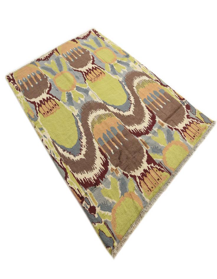 Detail image of  6' 2 x 8' 4  Hand Knotted Darya Wool Rug