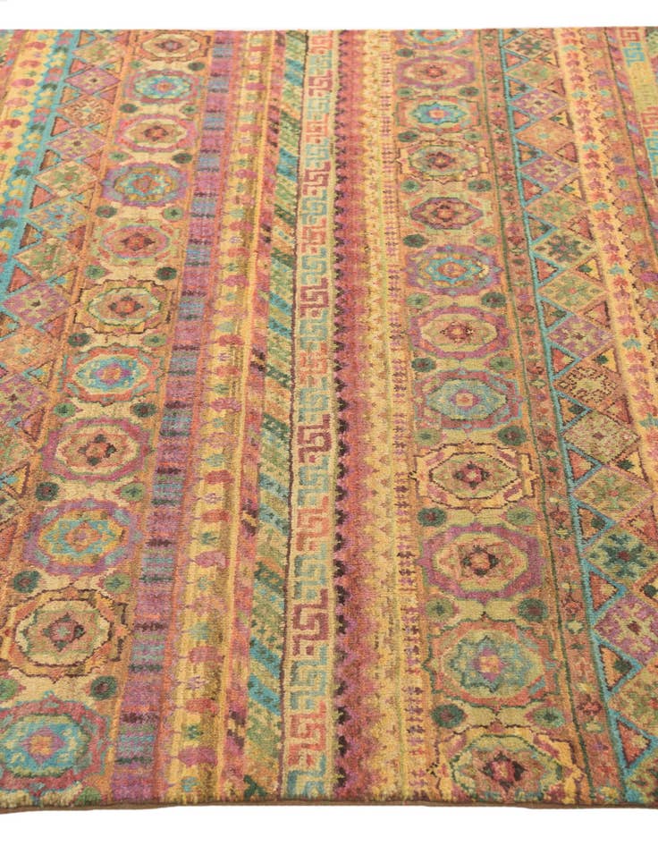 Detail image of  5' 6 x 8' 1  Hand Knotted Darya Oriental Wool Rug