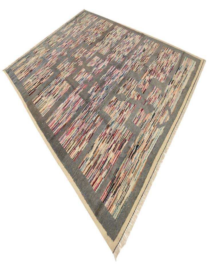 Detail image of  9' 1 x 12' 6  Hand Knotted Darya Wool Rug