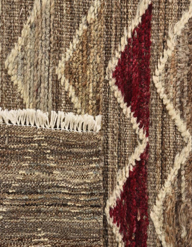 Detail image of  6' 5 x 10' 2  Hand Knotted Darya Wool Rug