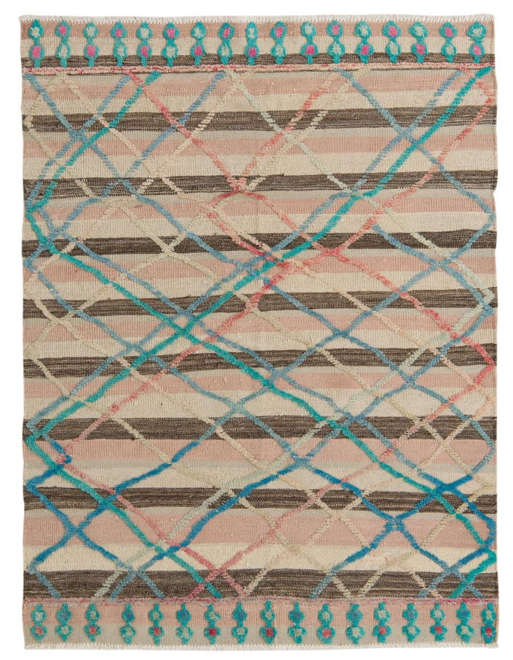  4' x 6' 1  Hand Knotted Darya Wool Rug