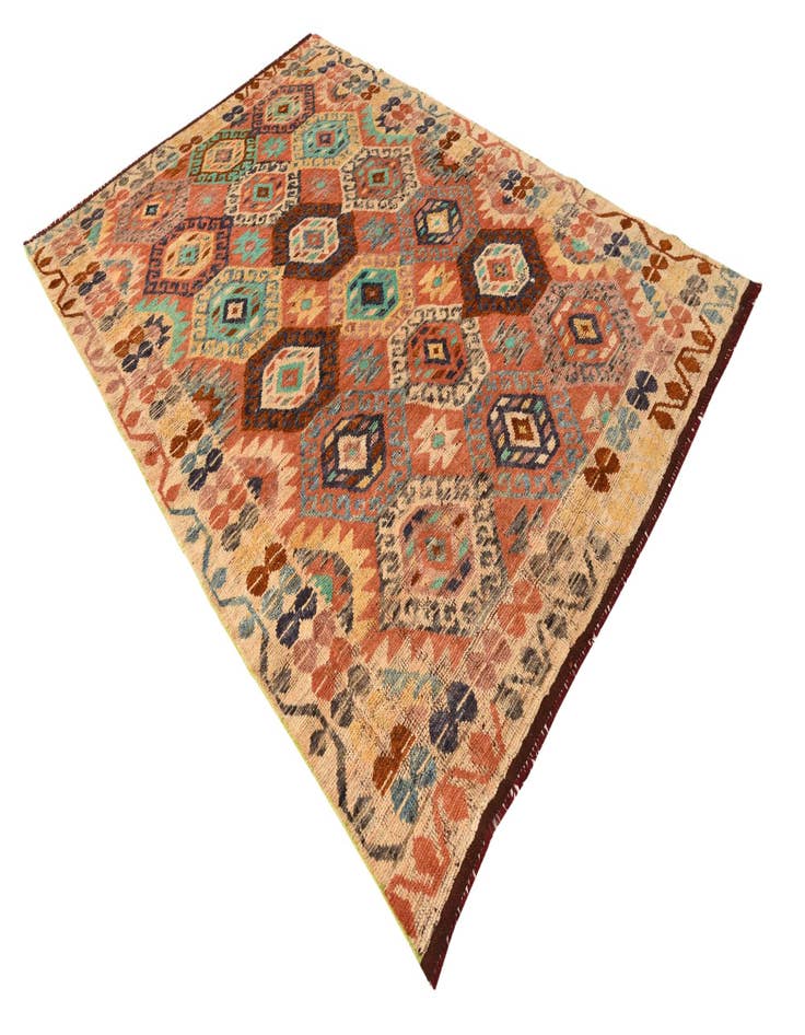 Detail image of  6' 9 x 10' 3  Hand Knotted Darya Wool Rug