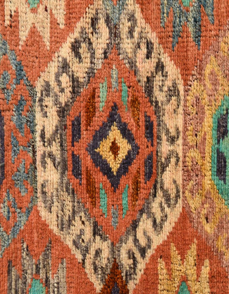 Detail image of  6' 9 x 10' 3  Hand Knotted Darya Wool Rug