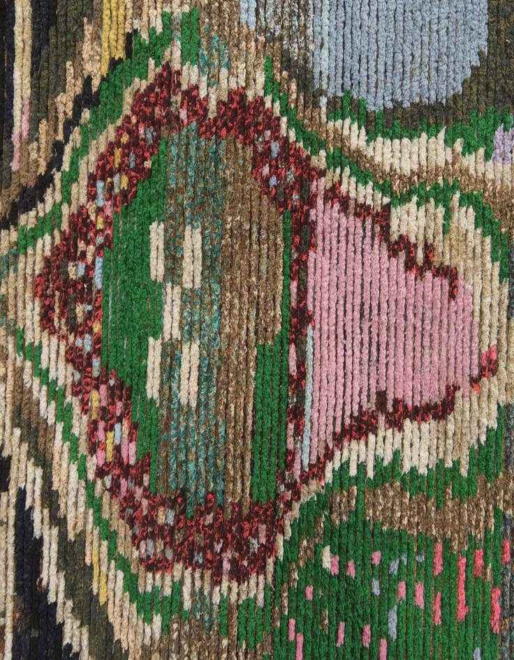Detail image of  6' 4 x 9' 8  Hand Knotted Darya Wool Rug