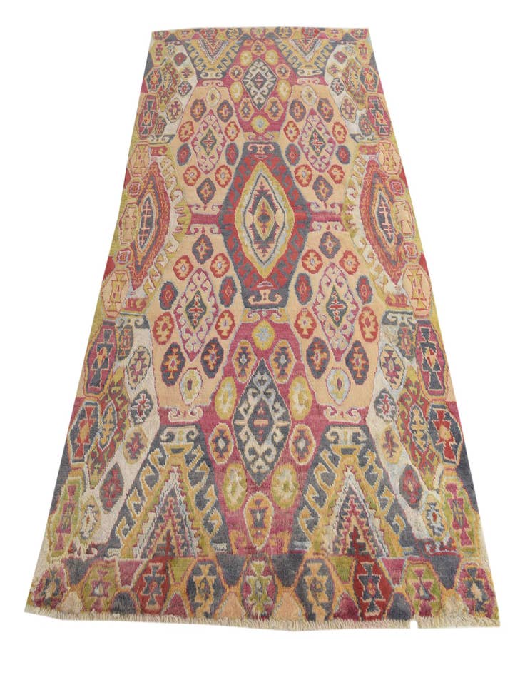 Detail image of  5' 4 x 8'  Hand Knotted Darya Rug