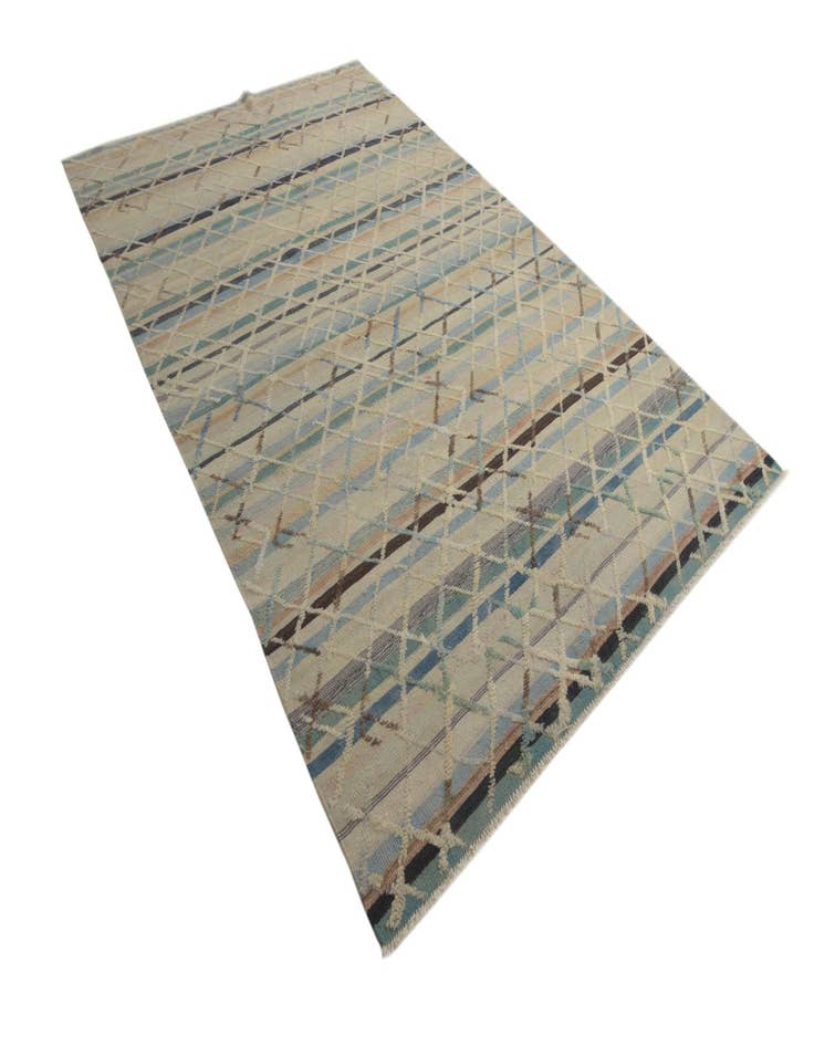 Detail image of  6' 7 x 10' 1  Hand Knotted Darya Wool Rug