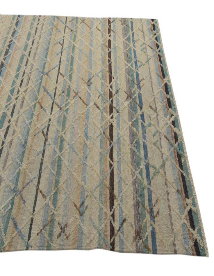 Detail image of  6' 7 x 10' 1  Hand Knotted Darya Wool Rug