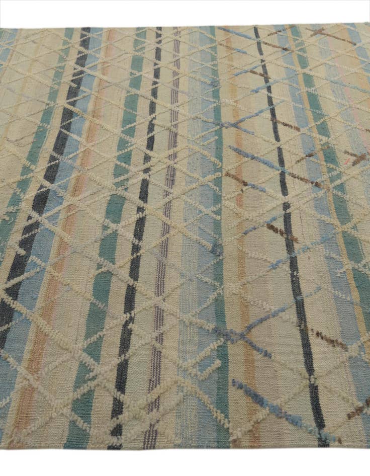 Detail image of  6' 7 x 10' 1  Hand Knotted Darya Wool Rug