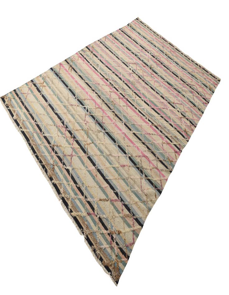 Detail image of  6' 5 x 10' 2  Hand Knotted Darya Wool Rug