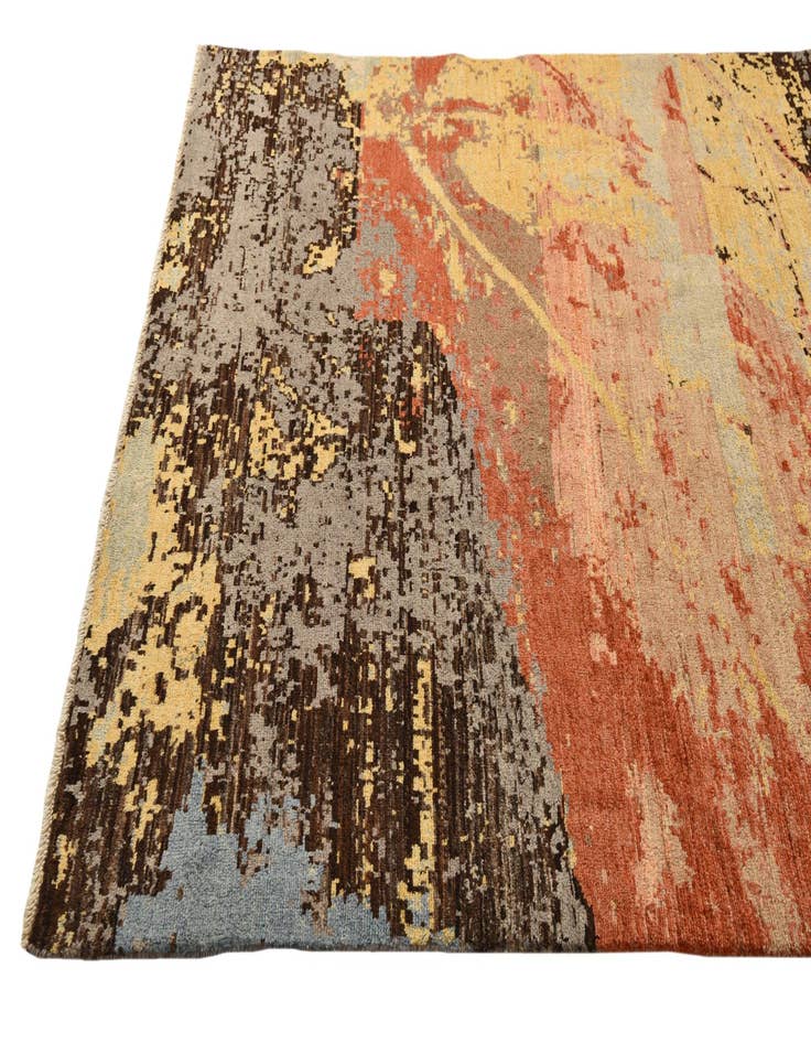 Detail image of  5' 10 x 9' 4  Hand Knotted Darya Wool Rug