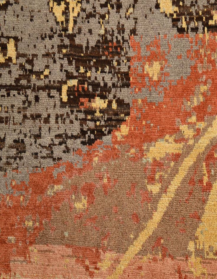 Detail image of  5' 10 x 9' 4  Hand Knotted Darya Wool Rug