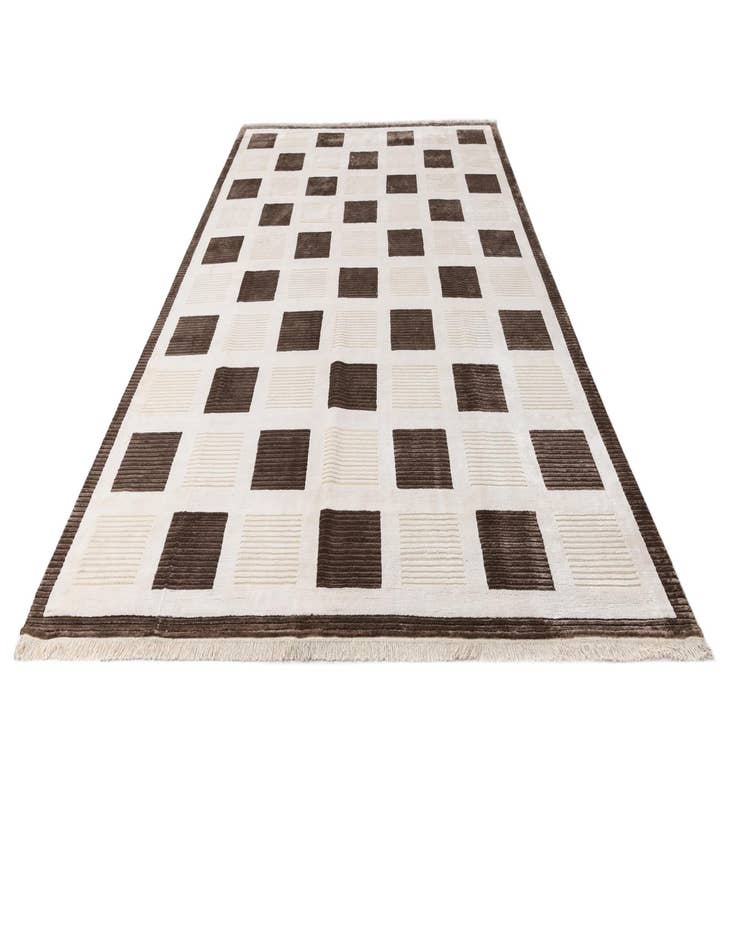 Detail image of  8' 2 x 12'  Hand Knotted Darya Wool Rug