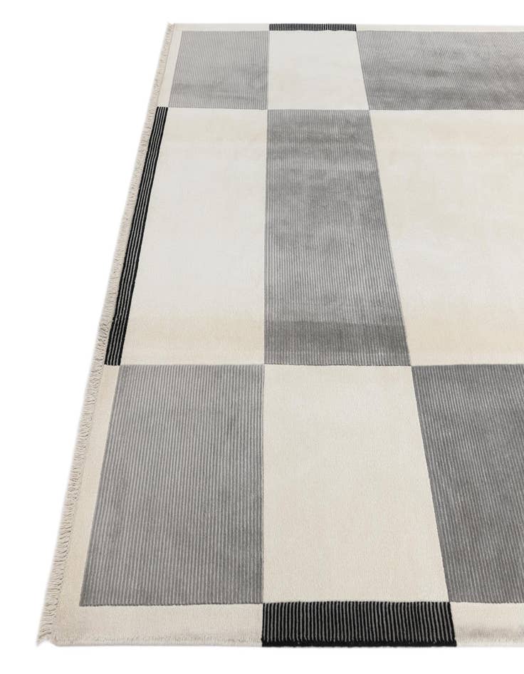 Detail image of  6' 7 x 10'  Hand Knotted Darya Wool Rug