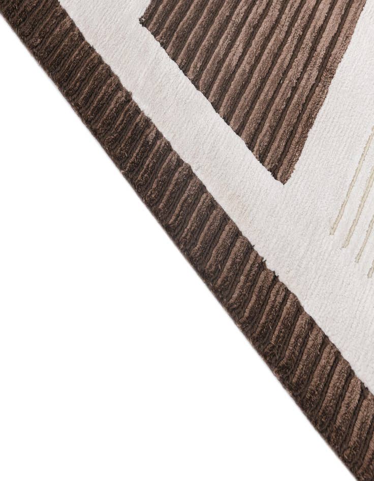 Detail image of  6' 7 x 10'  Hand Knotted Darya Wool Rug