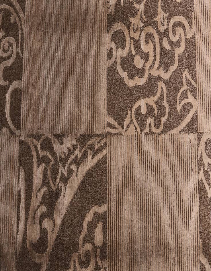 Detail image of  6' 9 x 10'  Hand Knotted Darya Wool Rug
