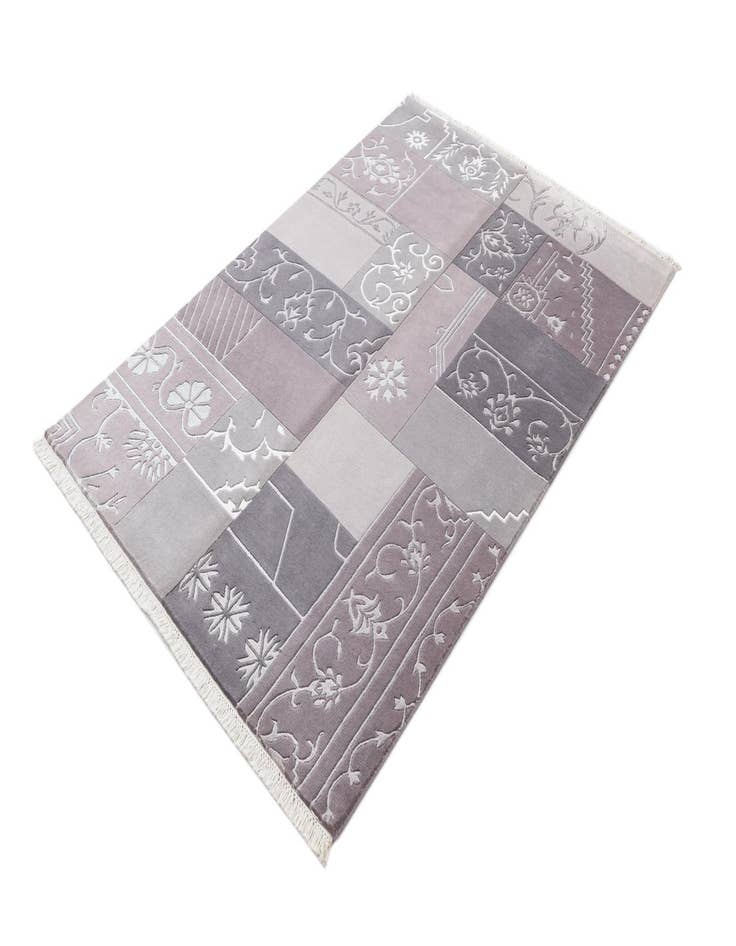 Detail image of  4' 6 x 6' 9  Hand Knotted Darya Wool Rug