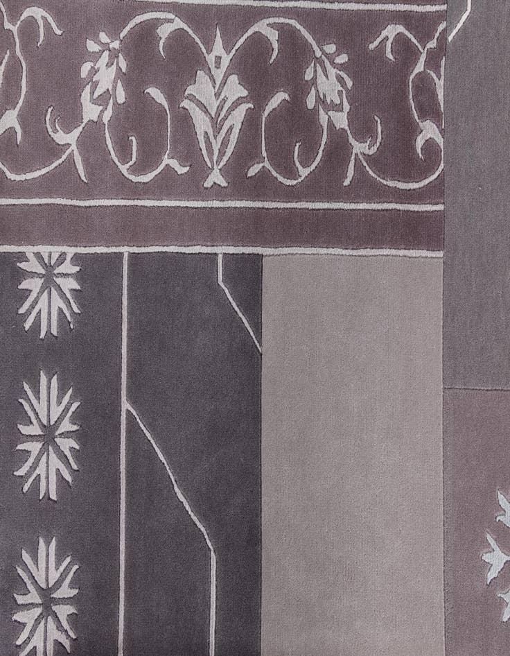 Detail image of  5' 7 x 8'  Hand Knotted Darya Wool Rug