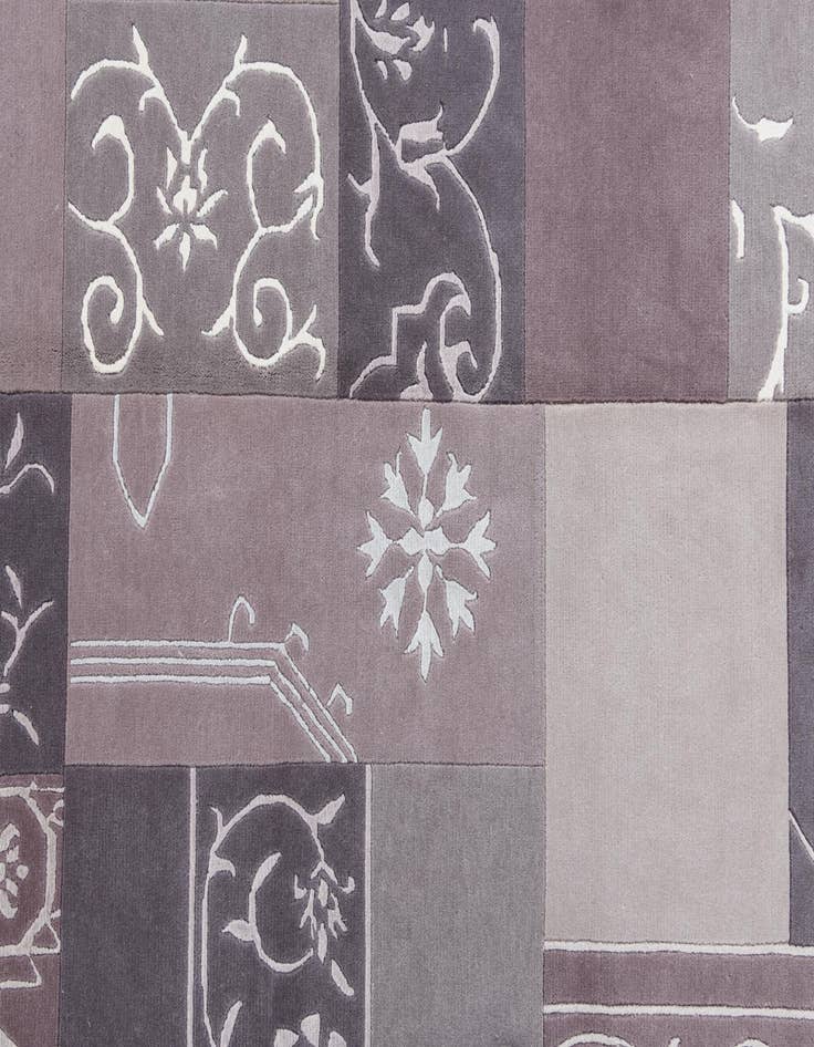 Detail image of  5' 7 x 8'  Hand Knotted Darya Wool Rug