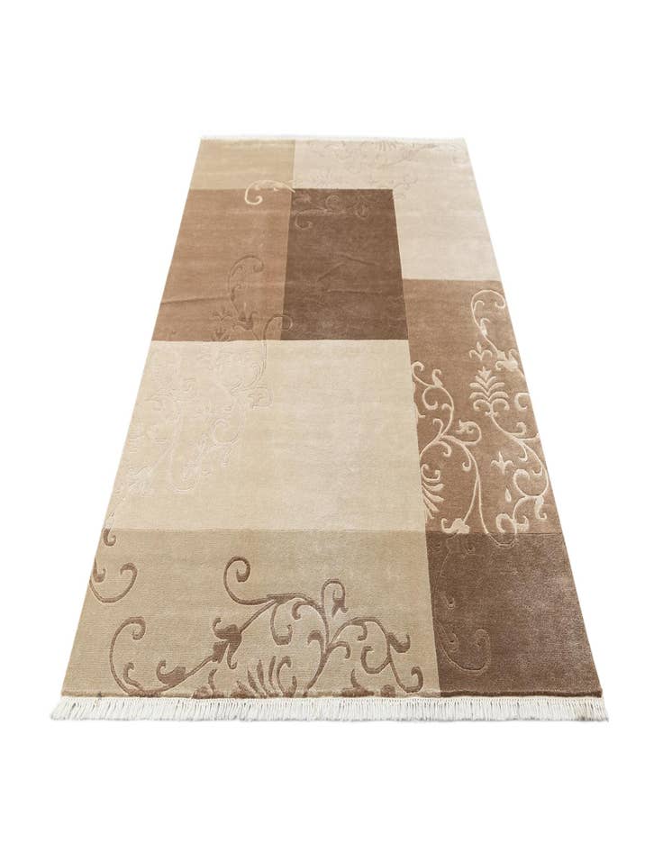 Detail image of  5' 7 x 8'  Hand Knotted Darya Wool Rug