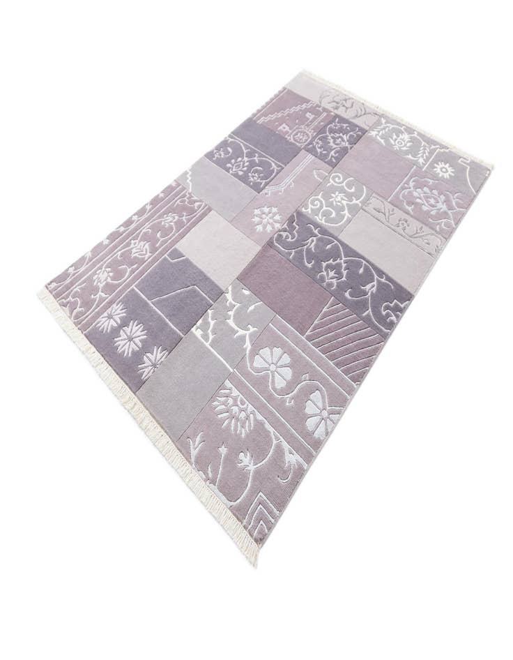 Detail image of  4' 7 x 6' 9  Hand Knotted Darya Wool Rug