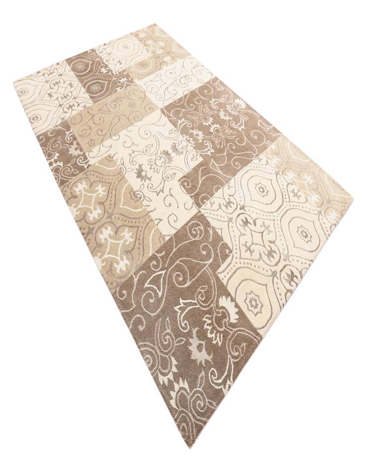 Detail image of  6' 9 x 9' 11  Hand Knotted Darya Wool Rug