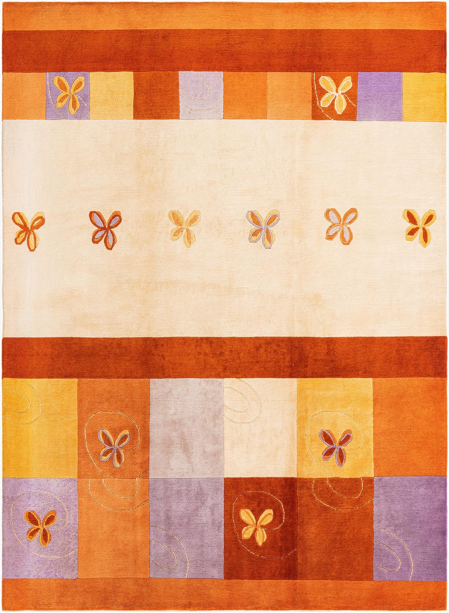  5' 8 x 7' 10  Hand Knotted Darya Rug