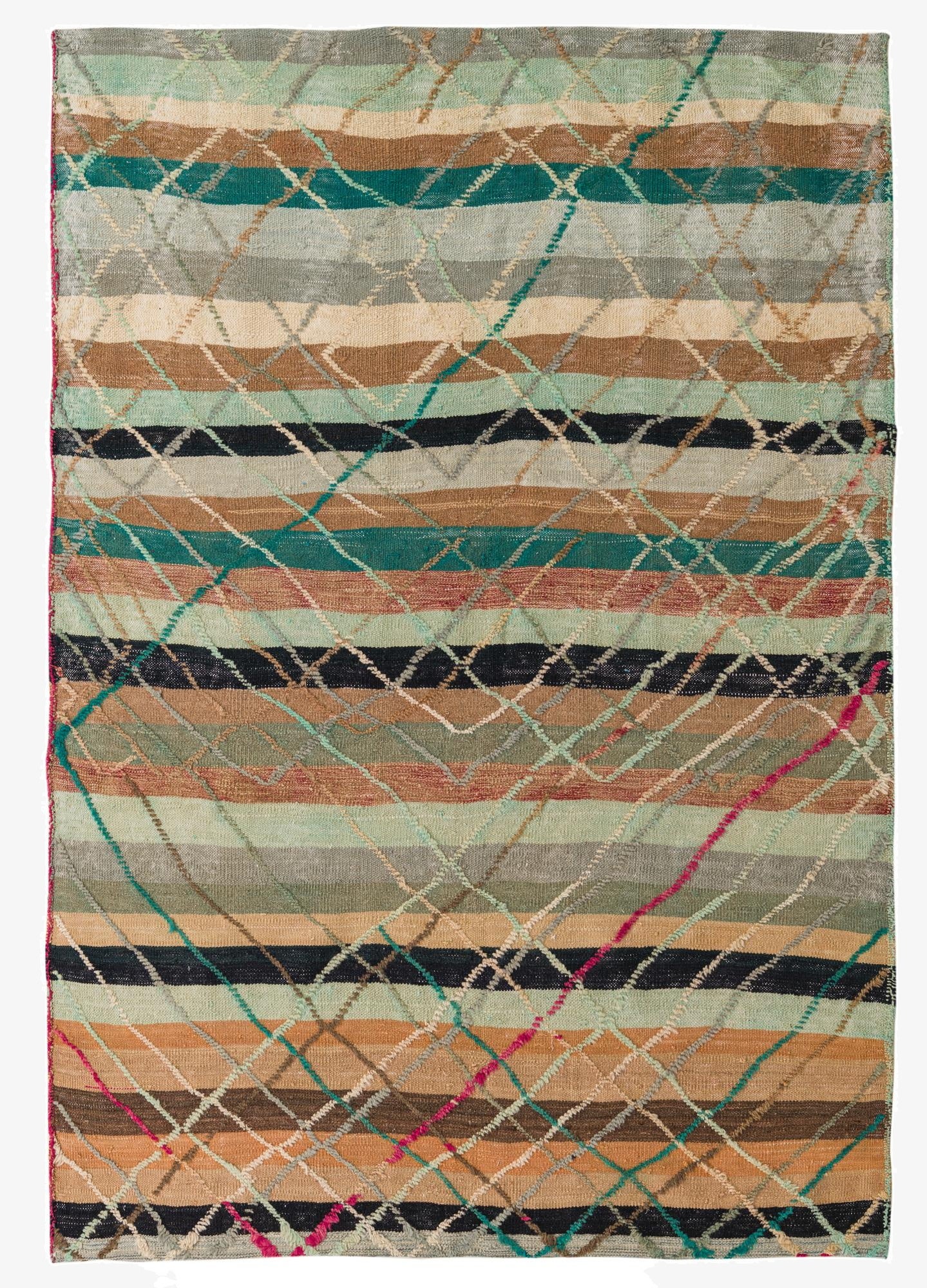  5' 6 x 7' 9  Hand Knotted Darya Wool Rug