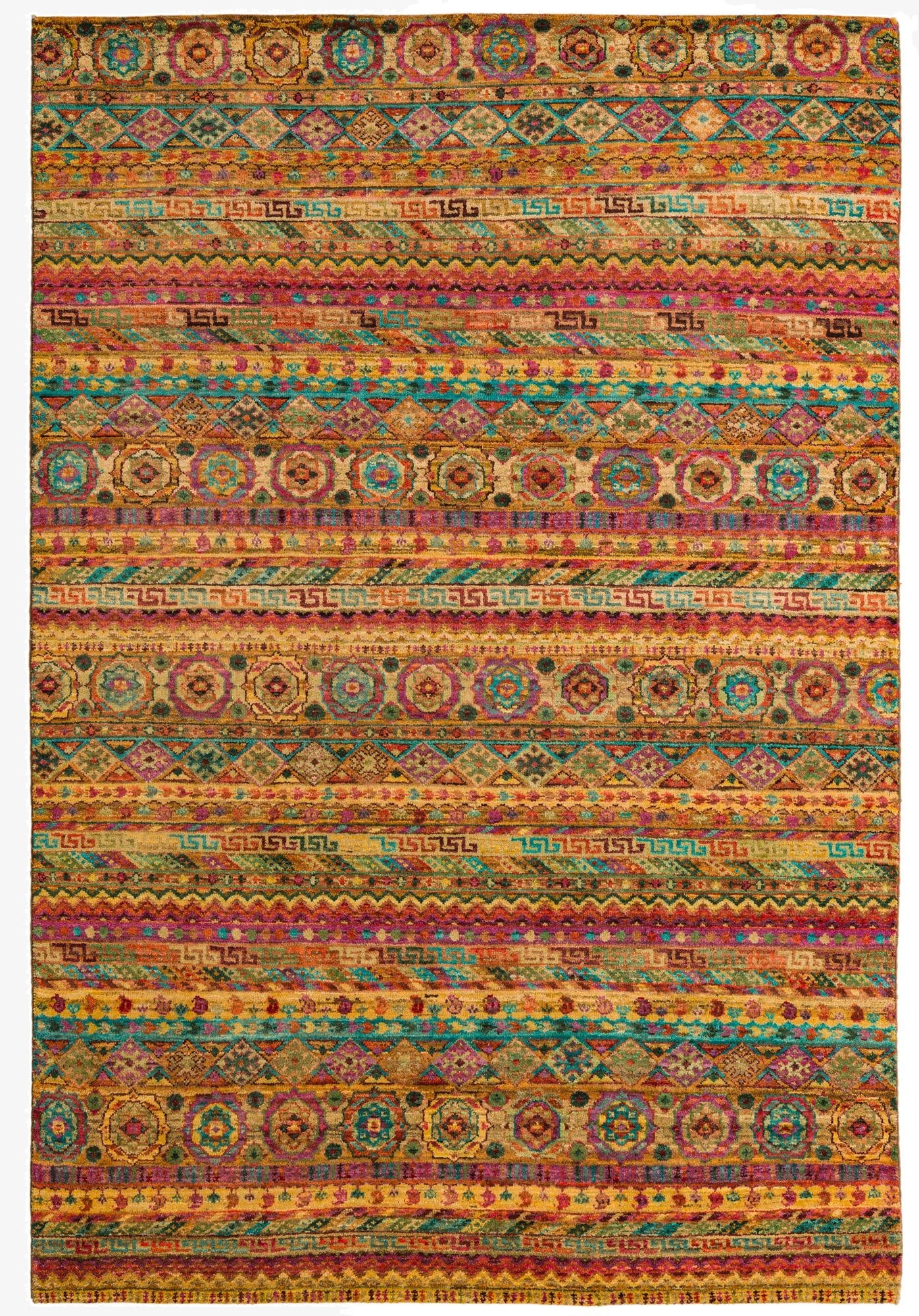  5' 6 x 8' 1  Hand Knotted Darya Oriental Wool Rug