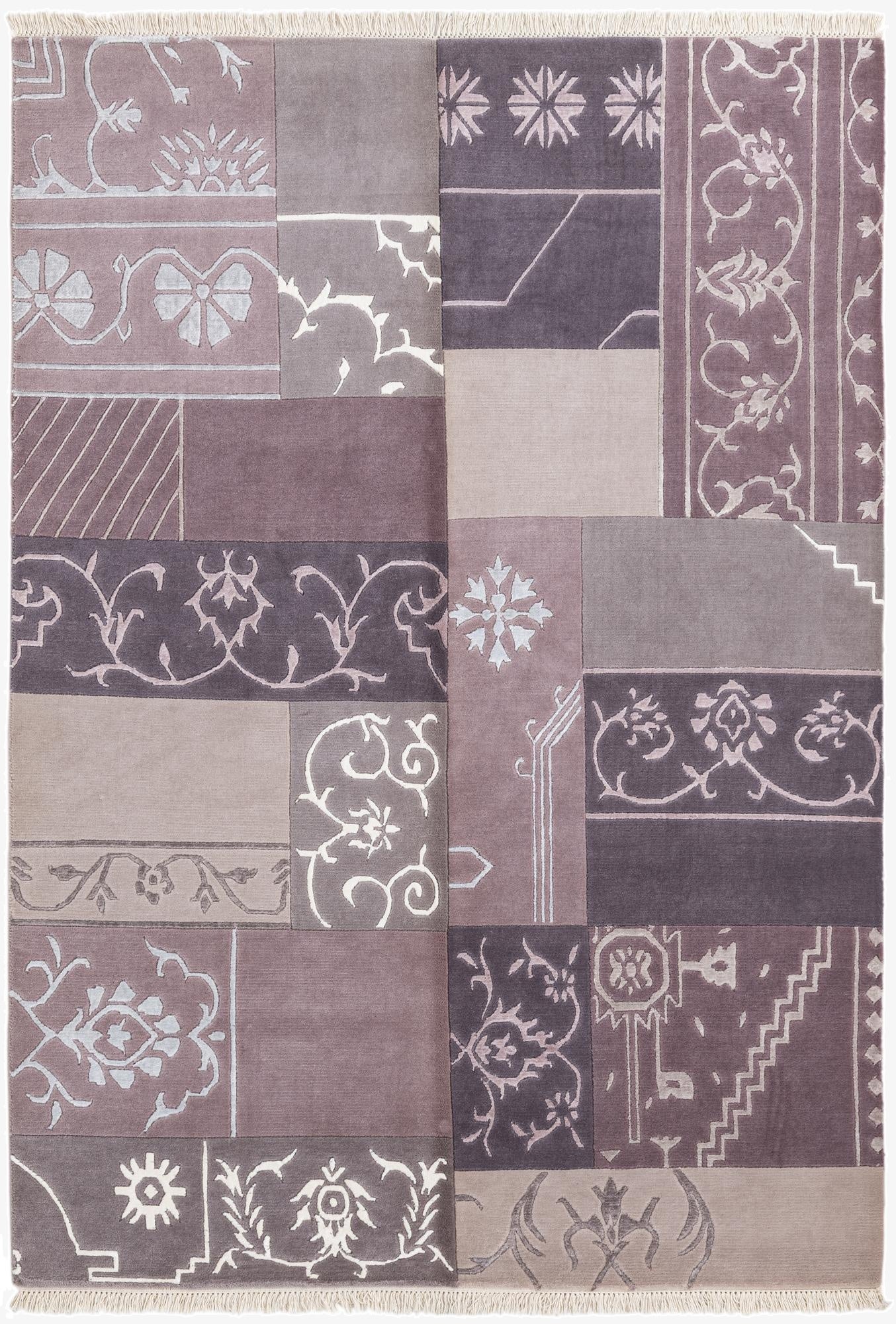  4' 7 x 6' 7  Hand Knotted Darya Wool Rug