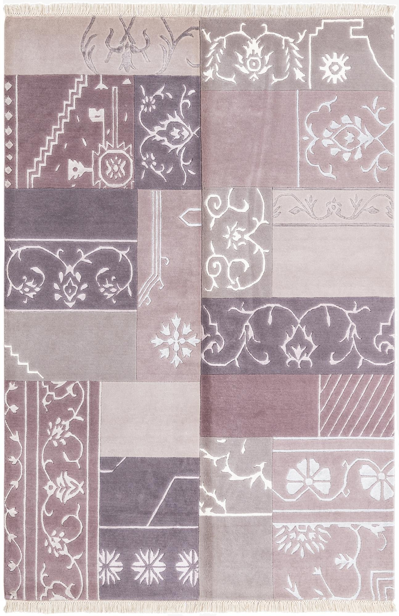  4' 7 x 6' 9  Hand Knotted Darya Wool Rug