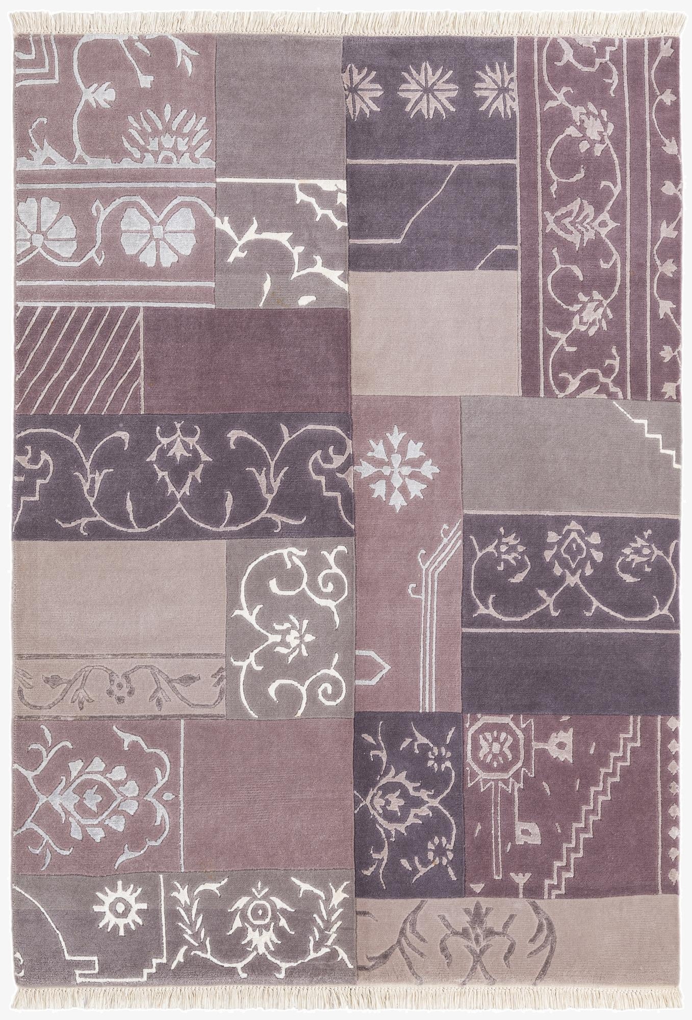  4' 7 x 6' 7  Hand Knotted Darya Wool Rug