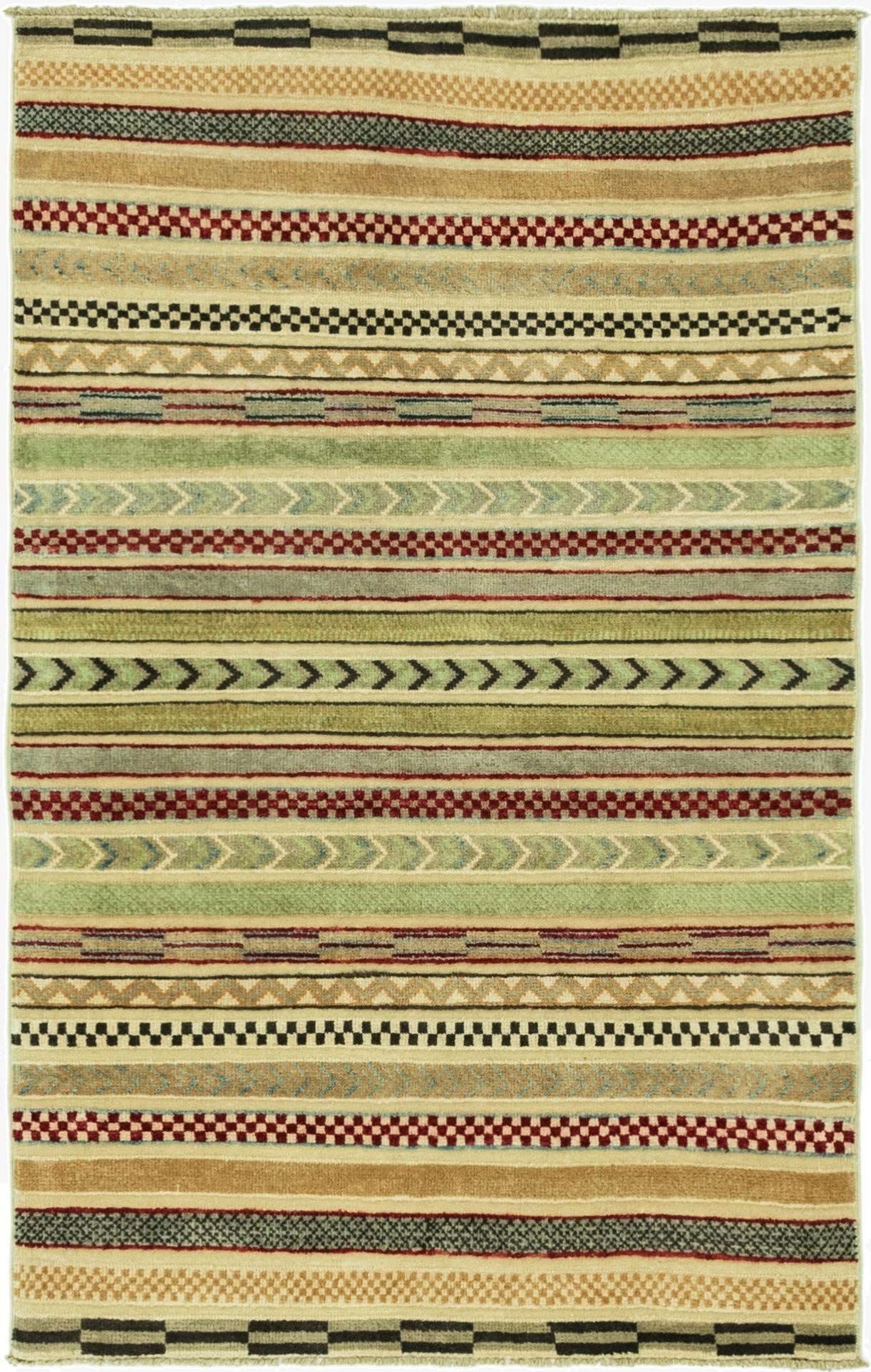  3' 2 x 5'  Hand Knotted Darya Rug