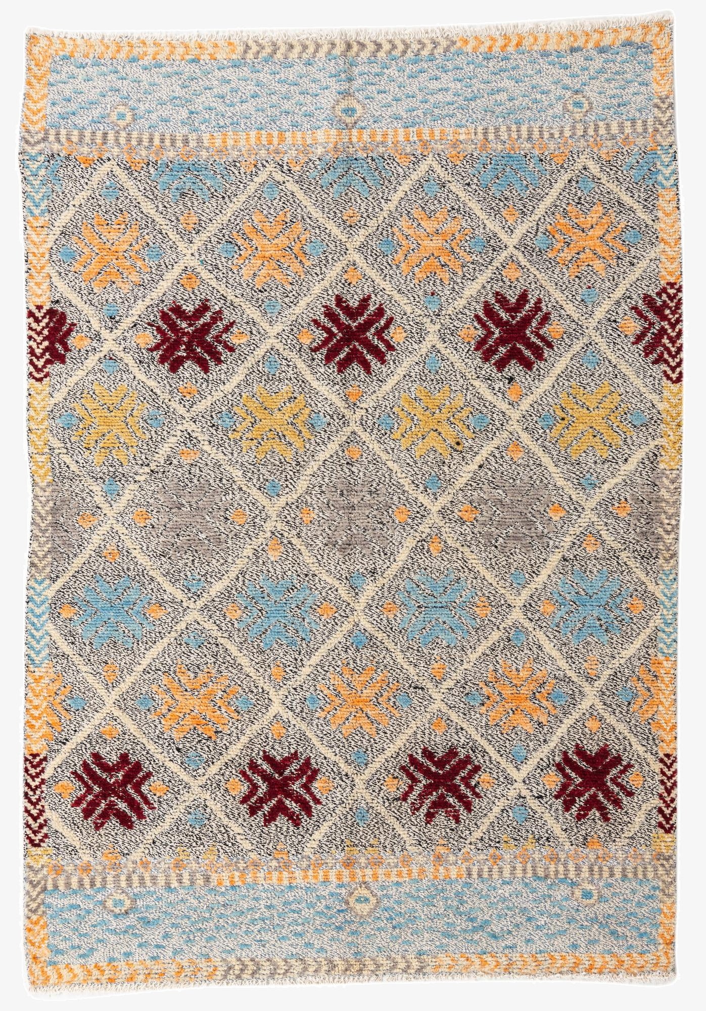  4' 11 x 7' 1  Hand Knotted Darya Wool Rug
