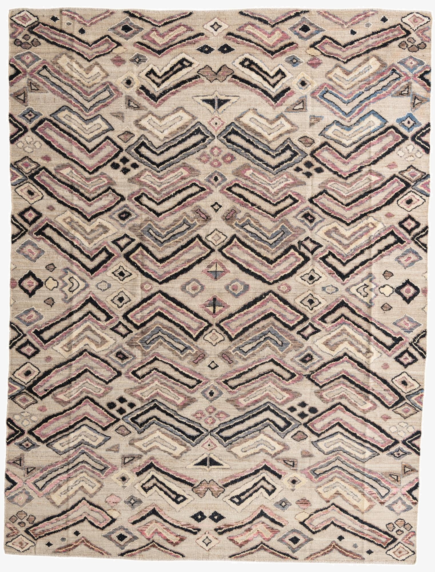  9' 2 x 12'  Hand Knotted Darya Wool Rug