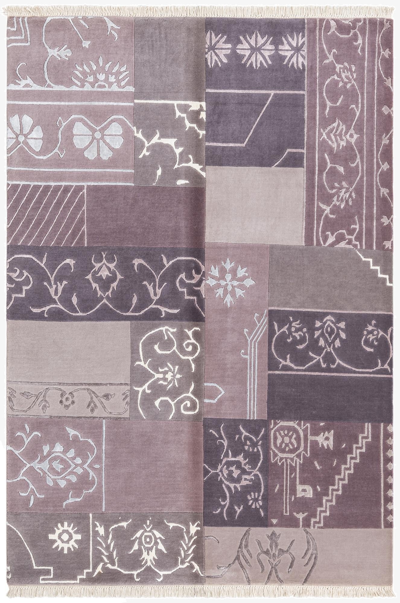  4' 6 x 6' 9  Hand Knotted Darya Wool Rug