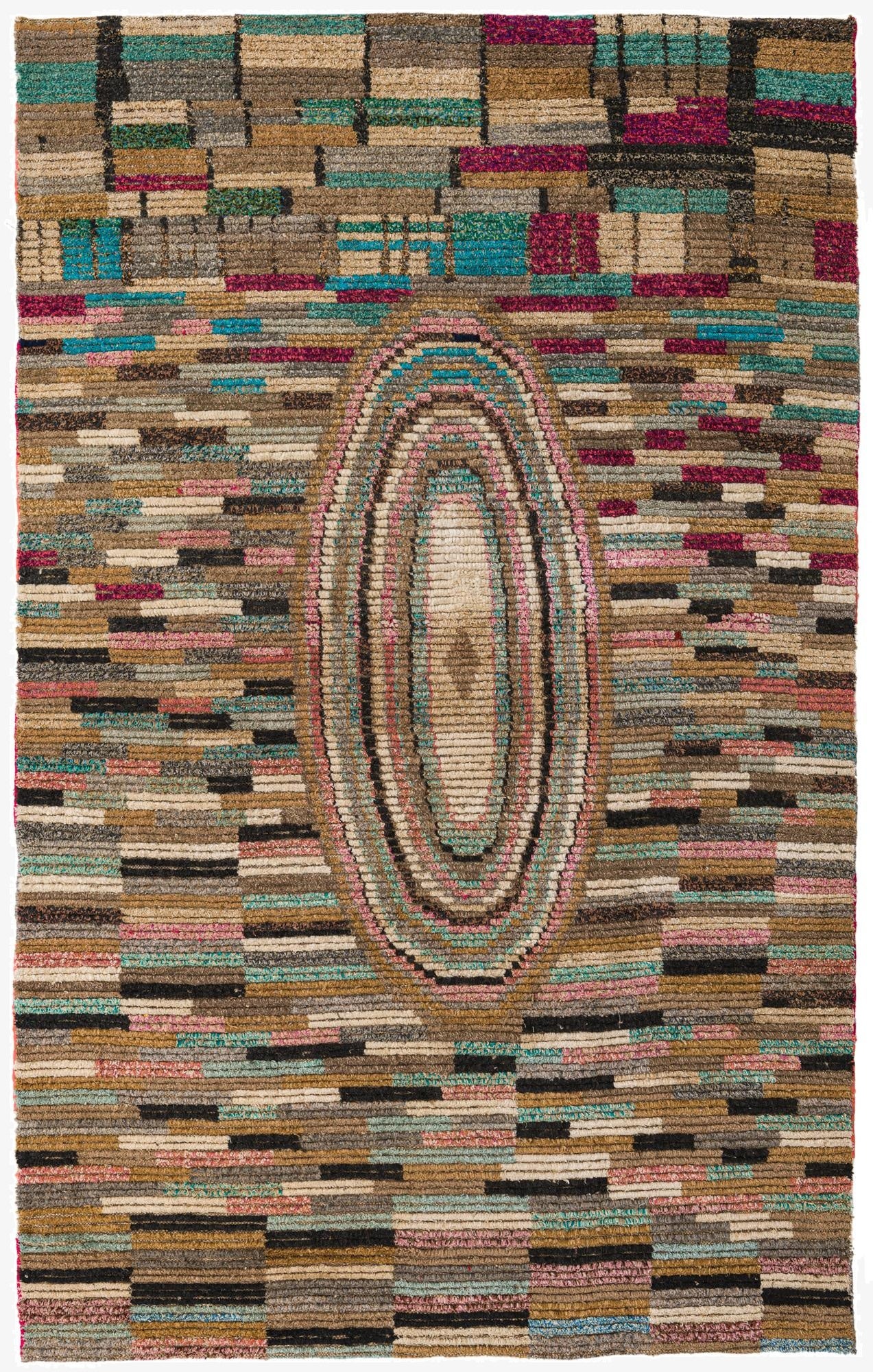  6' 1 x 9' 7  Hand Knotted Darya Wool Rug