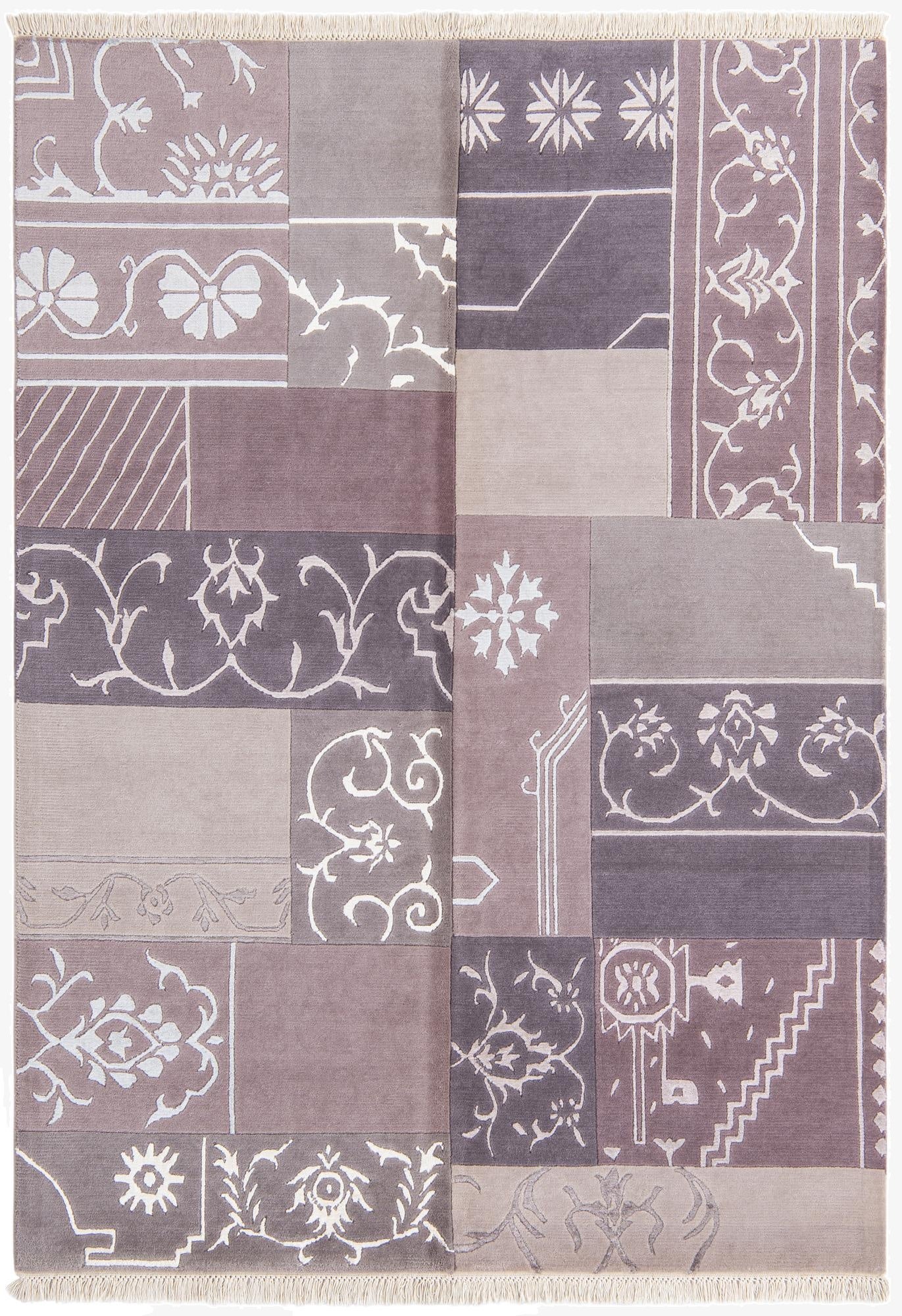  4' 8 x 6' 4  Hand Knotted Darya Wool Rug