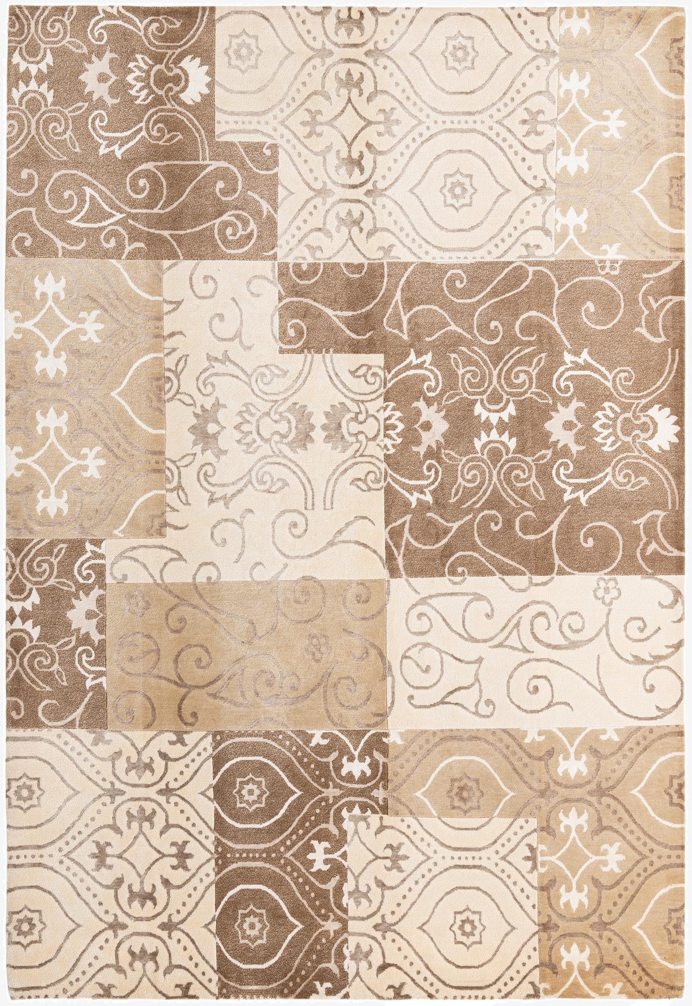  6' 9 x 9' 11  Hand Knotted Darya Wool Rug