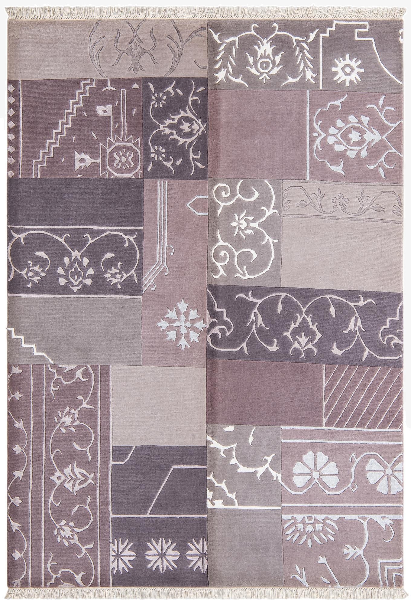  4' 6 x 6' 9  Hand Knotted Darya Wool Rug