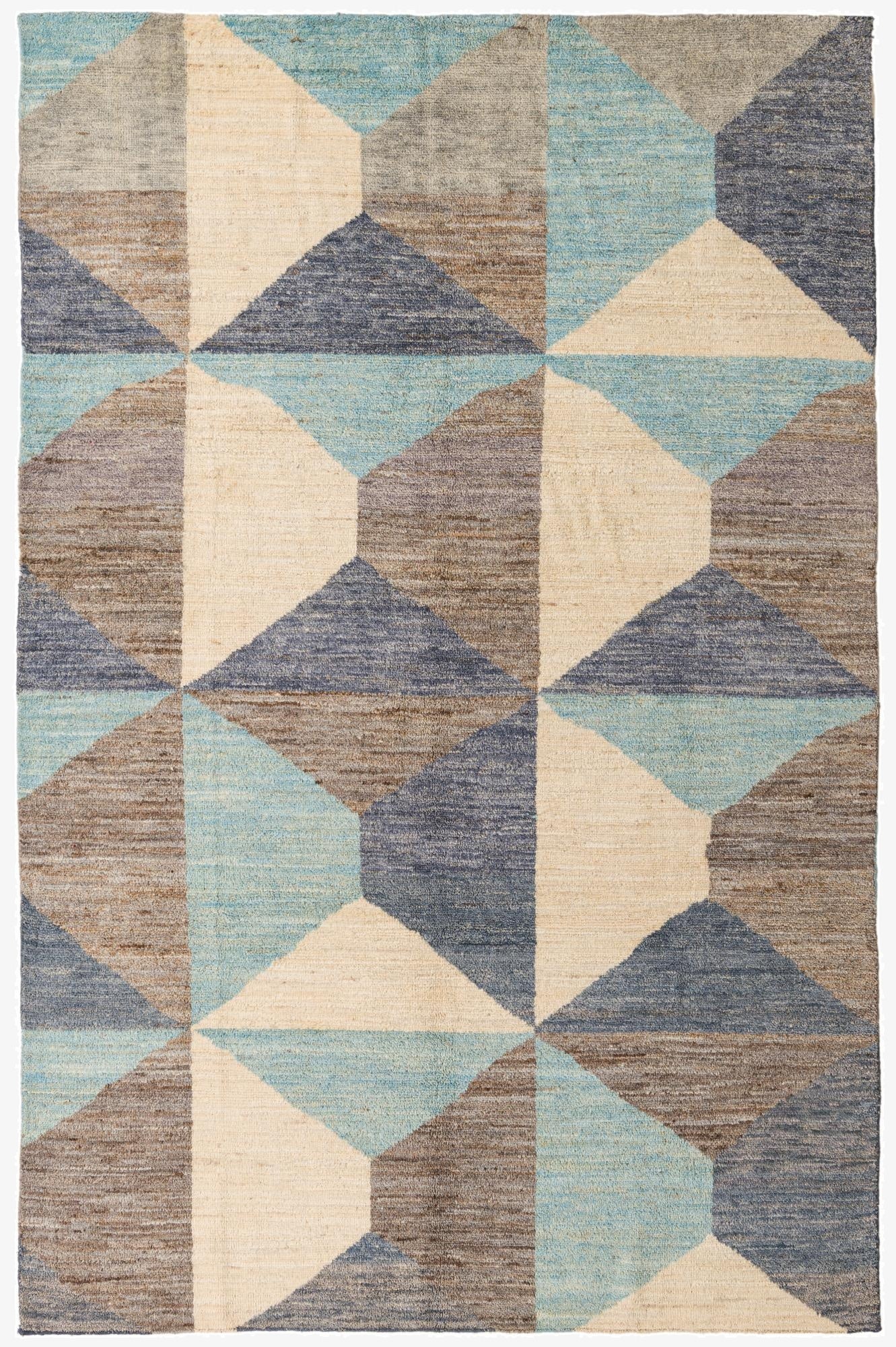  6' 6 x 10'  Hand Knotted Darya Wool Rug