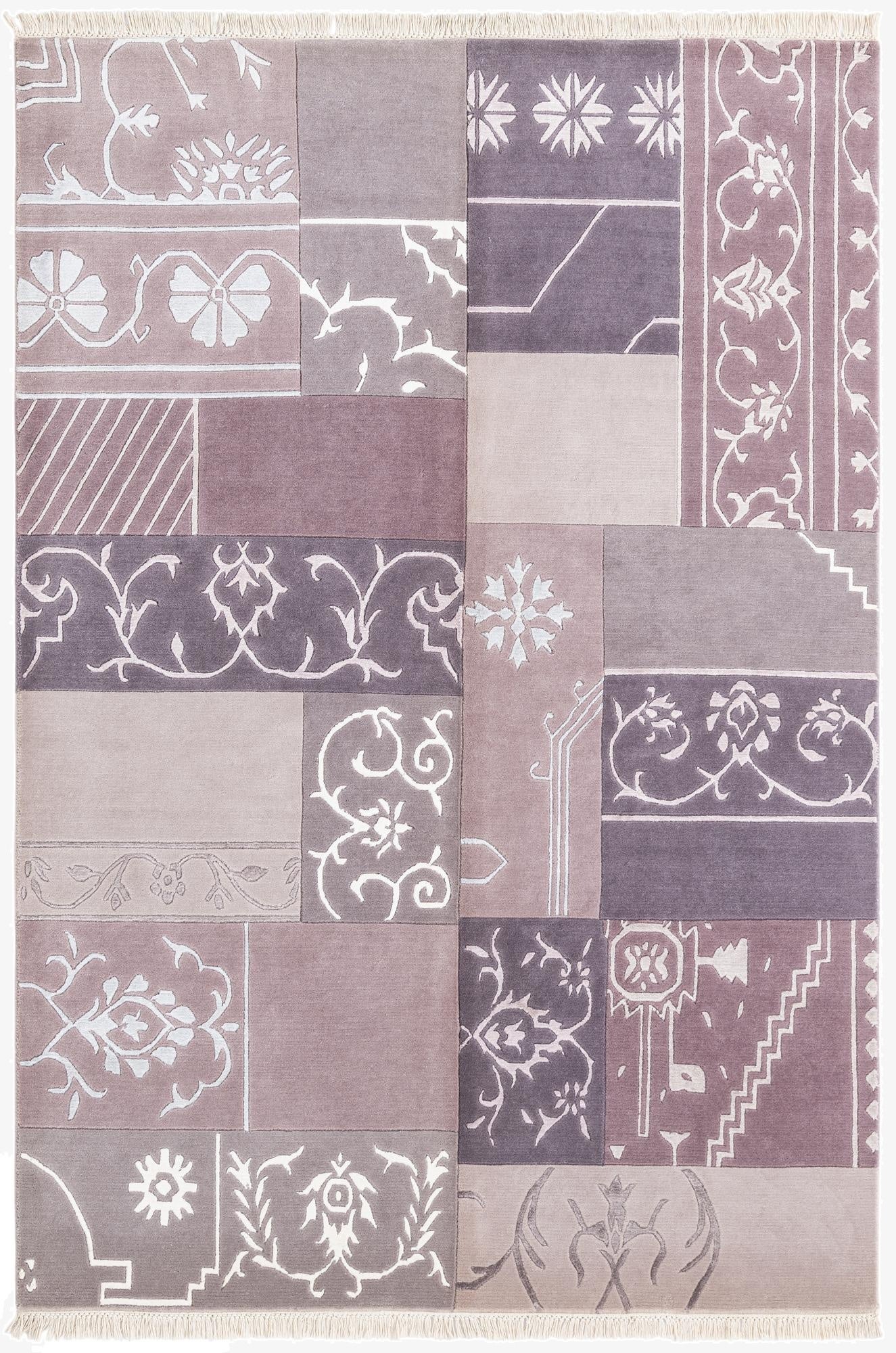  4' 7 x 6' 9  Hand Knotted Darya Wool Rug