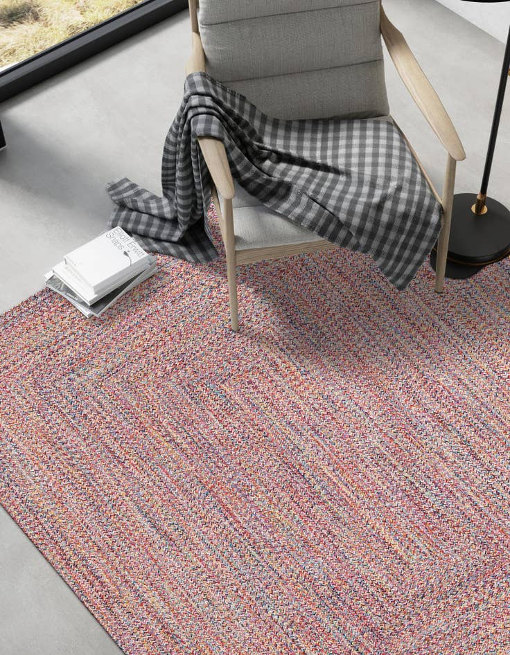 Detail image of  4' 1 x 6' 1  Hand Woven Eco Verse   Washable Indoor / Outdoor Rug