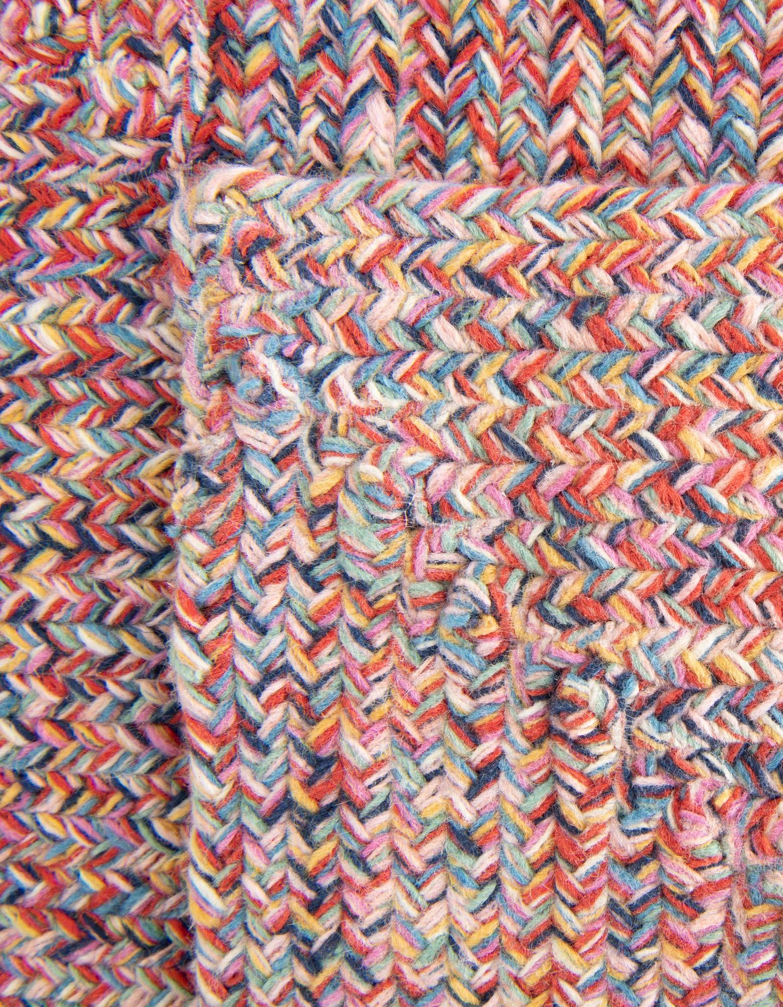 Multicolor 7' 10 x 10' Hand Woven Eco Verse Indoor Washable Indoor ...