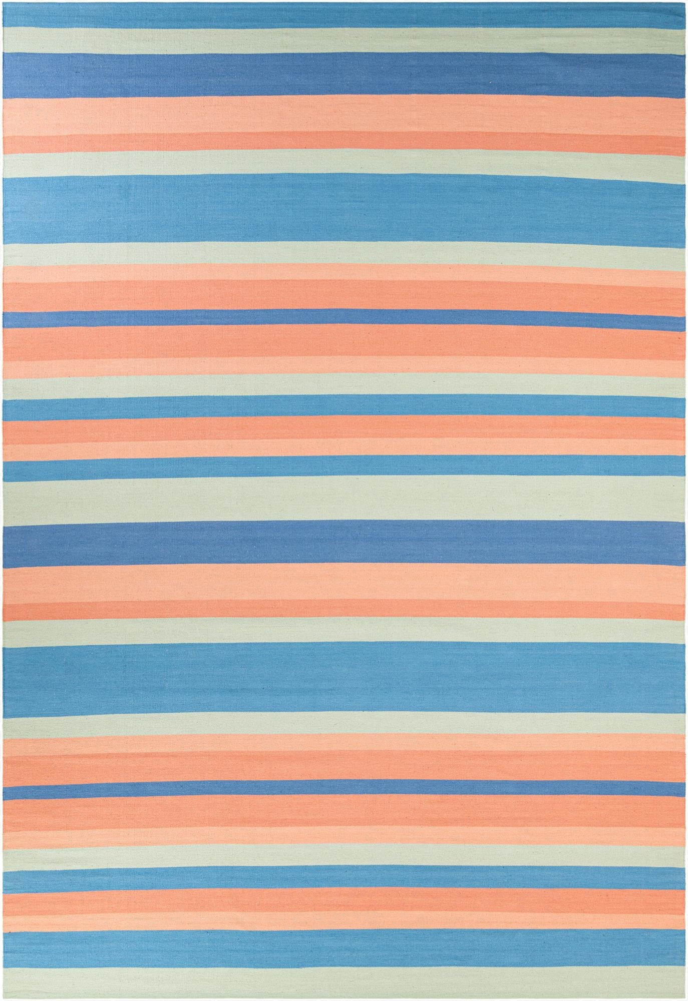  10' x 14' 1  Hand Woven Flatweave Cotton Dhurrie Rug