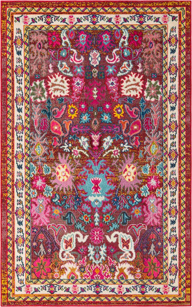 Multicolor 5' x 8' Fleur Rug | Rugs.com