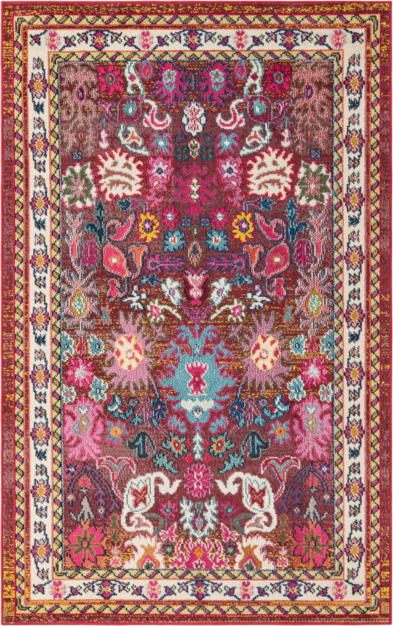  5' x 8'  Washable Fleur Rug